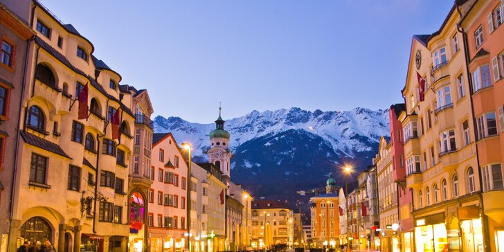 Pamiatky aj lyžovanie: pobyt v Innsbrucku s raňajkami a neobmedzeným vstupom do wellness