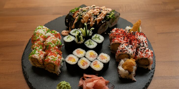 Kilový sushi set v novej prevádzke Sushi Bonsai v centre mesta