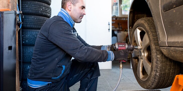 Výmena zimných kolies za letné alebo kompletné prezutie pneumatík