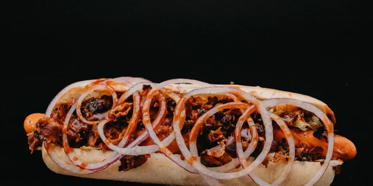 French pizza, burger alebo hot-dog menu v Jolly Street Food
