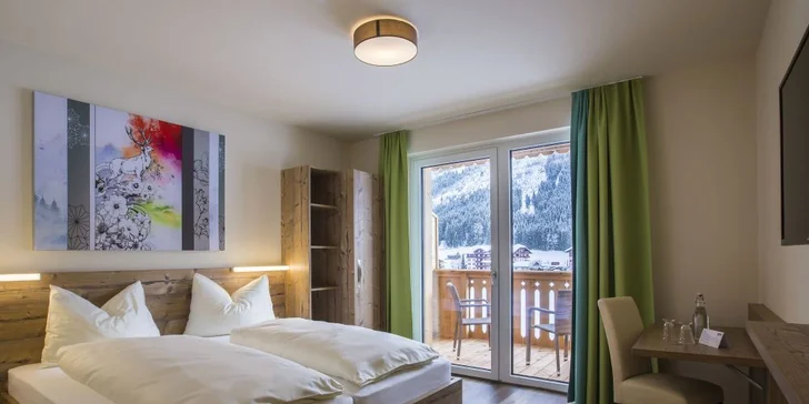 Dovolenka v Alpách: moderný hotel s raňajkami či polpenziou a saunami