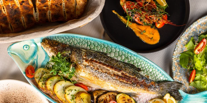 3-chodové degustačné menu s mäsom alebo morskými plodmi