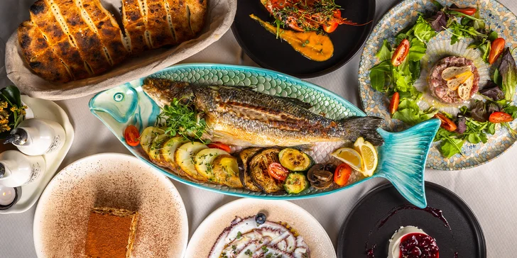 3-chodové degustačné menu s mäsom alebo morskými plodmi