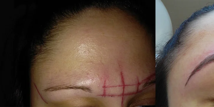 Permanentný make-up: obočie, horné očné linky alebo pery