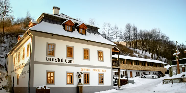 Wellness & Ski pobyt v novom špičkovom penzióne Banský dom*** uprostred Štiavnických vrchov. Dieťa do 14,99 r. zdarma