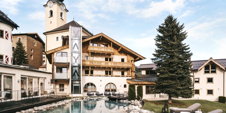 Na lyže do Saalbachu: hotel 250 m od skiareálu Leogang, polpenzia a wellness