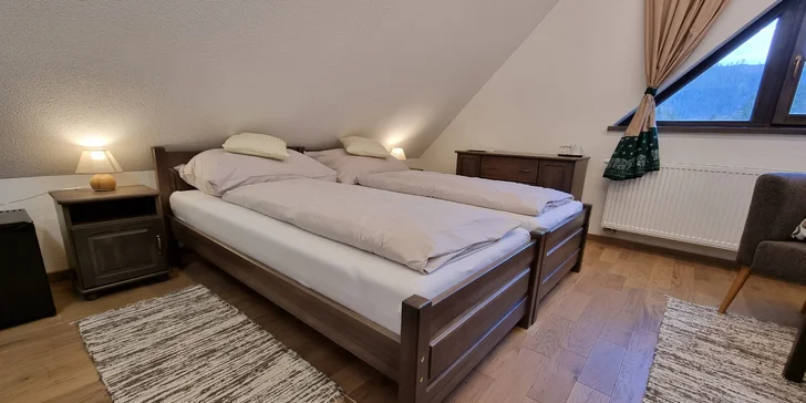 Novovybudovaný rezort pod Čertovicou, celodenné stravovanie, vlastná pekáreň ale aj privátne mini wellness