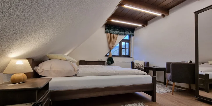 Novovybudovaný rezort pod Čertovicou, celodenné stravovanie, vlastná pekáreň ale aj privátne mini wellness