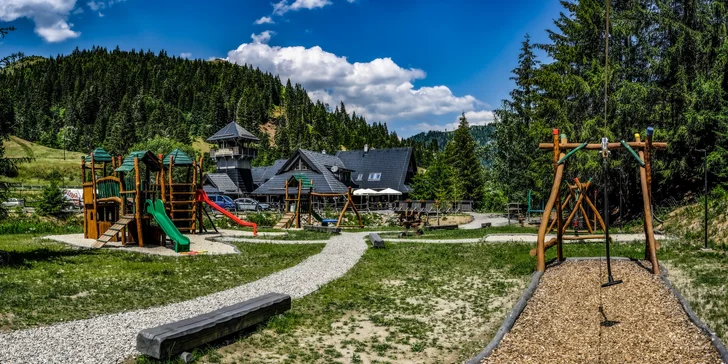 Novovybudovaný rezort pod Čertovicou, celodenné stravovanie, vlastná pekáreň ale aj privátne mini wellness