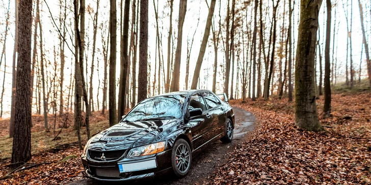 Jazda na MITSUBISHI LANCER EVOLUTION IX: Ako vodič aj spolujazdec