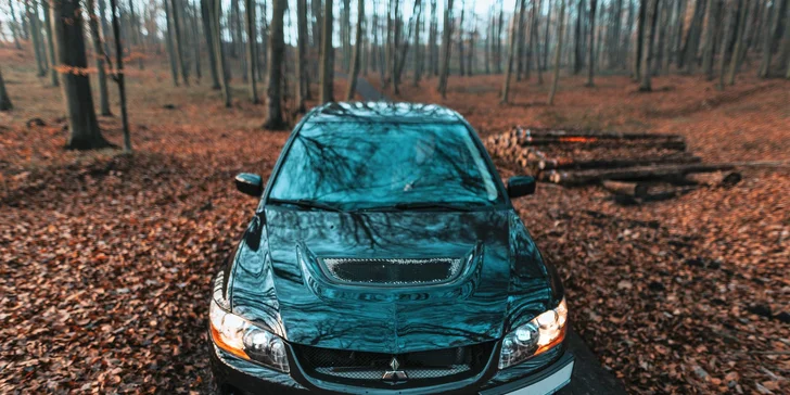 Jazda na MITSUBISHI LANCER EVOLUTION IX: Ako vodič aj spolujazdec