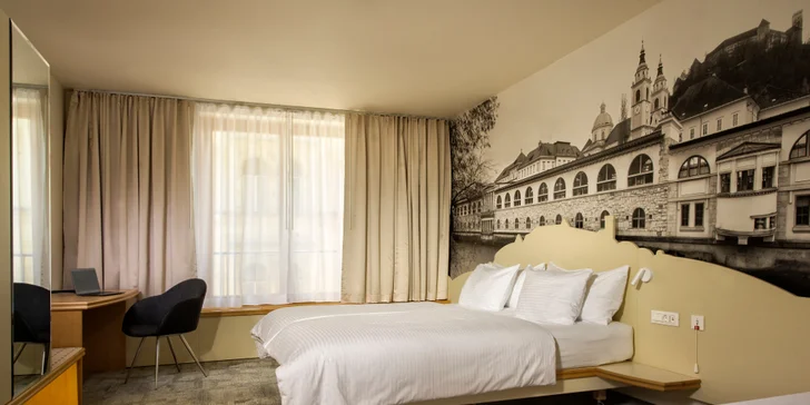 Dovolenka v slovinskej Ľubľane: 3* hotel v centre, raňajky aj požičanie bicyklov