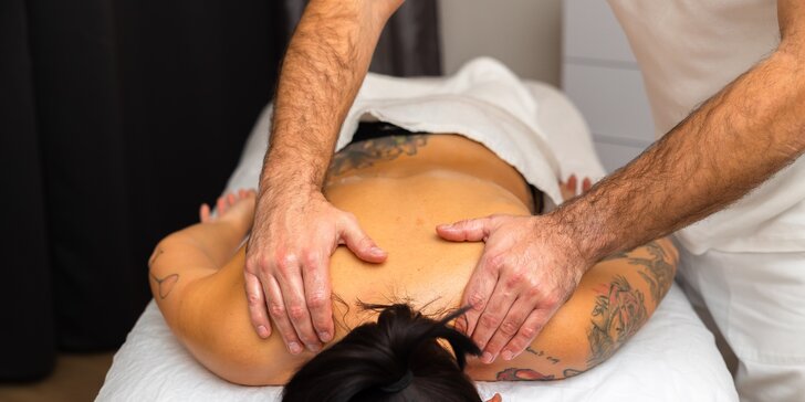 Celotelová masáž, masáž chrbta a šije či možnosť vyskladania si masáže