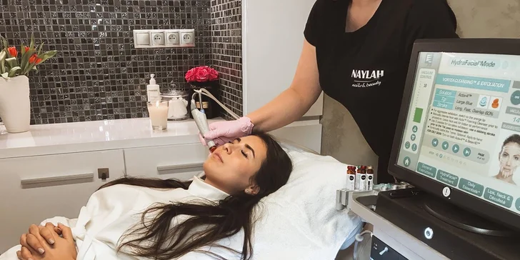 Ošetrenie prístrojom Hydrafacial alebo mezoterapia Dermapenom