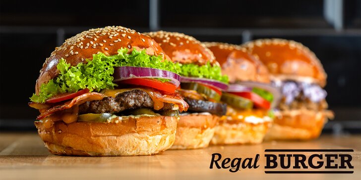 Fantastické Regal Burger Combo s hranolčekmi a nápojom