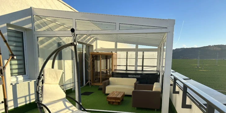 Romantický pobyt s neobmedzeným privátnym wellness a panoramatickým výhľadom na Tatry