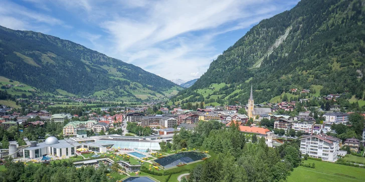 Aktívna dovolenka v rakúskych Alpách, údolie Gastein: 4* hotel s polpenziou a wellness