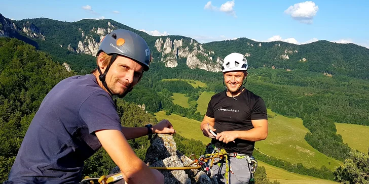 1-dňové alebo 2-dňové kurzy skalného lezenia pre 1 alebo 2 osoby