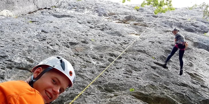 1-dňové alebo 2-dňové kurzy skalného lezenia pre 1 alebo 2 osoby