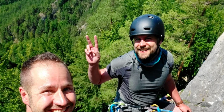 1-dňové alebo 2-dňové kurzy skalného lezenia pre 1 alebo 2 osoby