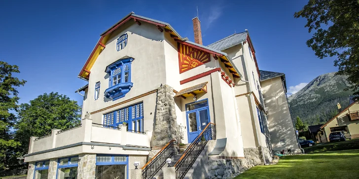 Luxusné ubytovanie v historickej pamiatke v srdci Tatier s raňajkami a wellness