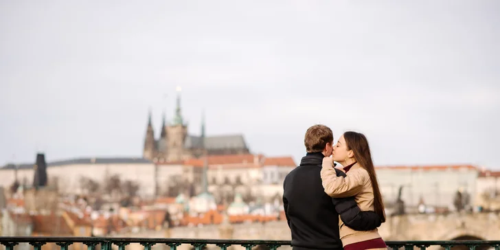 Romantika v 4* hoteli kúsok od Petřína: pobyt s raňajkami aj víkend s piknikom