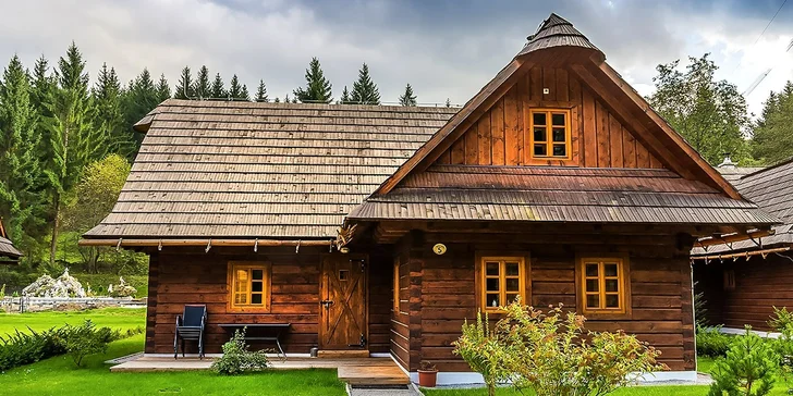 Pobyt v krásnom prostredí Veľkej Fatry len 3 km od Vlkolínca: apartmány a drevenice s kuchyňou, terasou a príjemným wellness