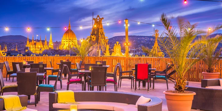 Pobyt v srdci Budapešti v elegantnom 4* hoteli so strešnou terasou s panoramatickým výhľadom