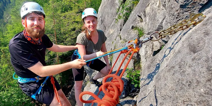 1-dňové alebo 2-dňové kurzy skalného lezenia pre 1 alebo 2 osoby
