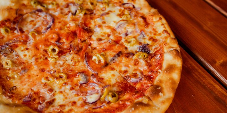 Pizza podľa vlastného výberu - na výber až 5 rôznych druhov!