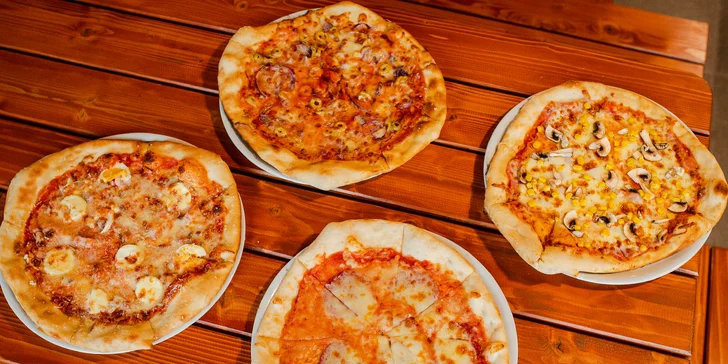 Pizza podľa vlastného výberu - na výber až 5 rôznych druhov!