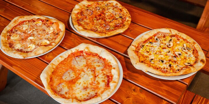 Pizza podľa vlastného výberu - na výber až 5 rôznych druhov!
