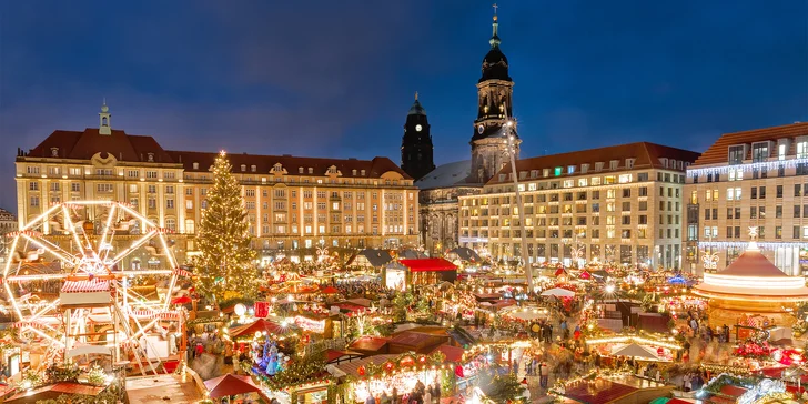 Za adventnými trhmi do Drážďan, hotel len 15 min autom od centra, raňajky aj wellness