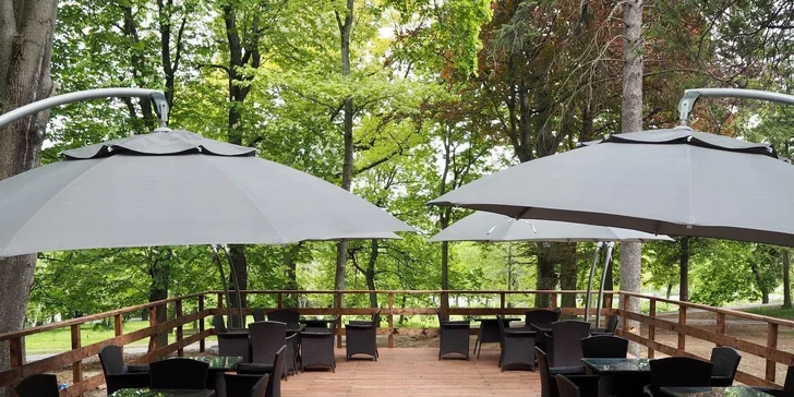 V súlade s prírodou: hotel obklopený parkom, s jazierkom, wellness a polpenziou