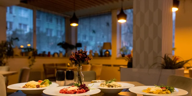 Hovädzí steak, temešvárske medajlónky alebo rizoto