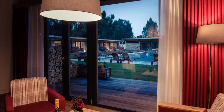 Luxusný vilový rezort v Českých Budějoviciach: apartmány s terasou, raňajky do postele aj sauna