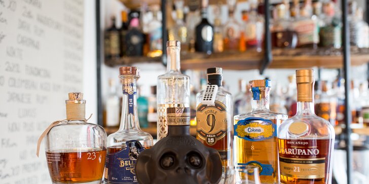 Degustácia siedmich prémiových rumov s výkladom v kaviarni Boston Café