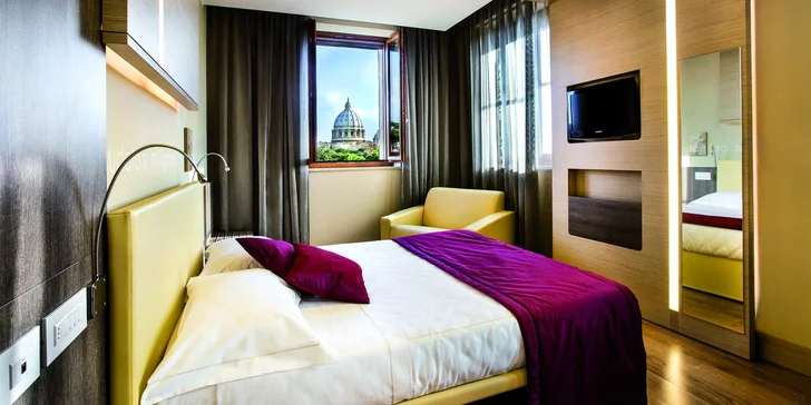 Vydajte sa do Ríma: príjemný hotel cca 500 m od Vatikánu a 2 km od Anjelského hradu