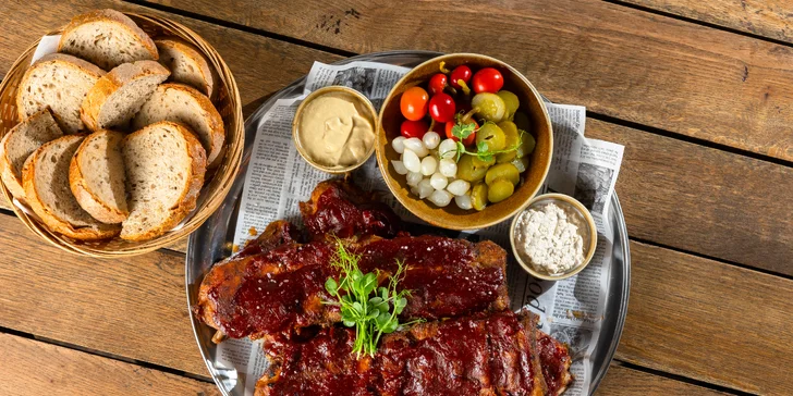 Až 2 kg Rebierok v Alžbetke pre štyroch a k tomu dobré pivko