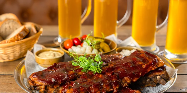 Až 2 kg Rebierok v Alžbetke pre štyroch a k tomu dobré pivko