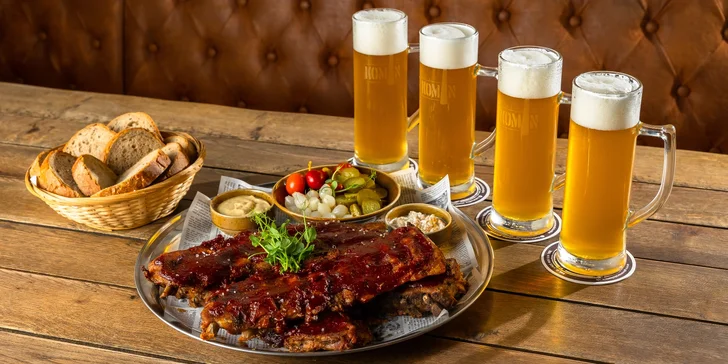 Až 2 kg Rebierok v Alžbetke pre štyroch a k tomu dobré pivko