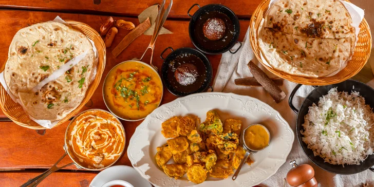 Autentická indická večera: Panner butter alebo kuracia tikka masala, Butter Chicken, vegetariánske, mäsové aj degustačné menu