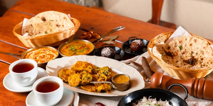 Autentická indická večera: Panner butter alebo kuracia tikka masala, Butter Chicken, vegetariánske, mäsové aj degustačné menu