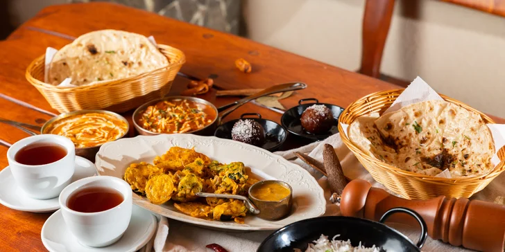 Autentická indická večera: Panner butter alebo kuracia tikka masala, Butter Chicken, vegetariánske, mäsové aj degustačné menu