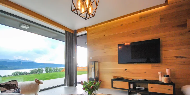 Luxusné apartmány s výhľadom na Čorštýnske jazero: sauna na izbe, požičanie bicyklov zdarma