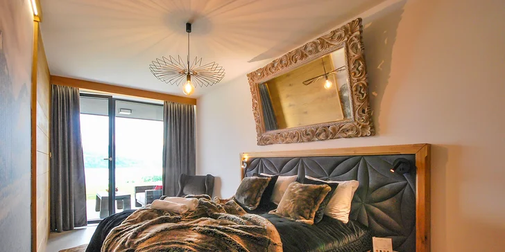 Luxusné apartmány s výhľadom na Čorštýnske jazero: sauna na izbe, požičanie bicyklov zdarma