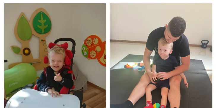 Rehabilitácie pre Adamka s vrodeným ochorením mozgu - lisencefáliou