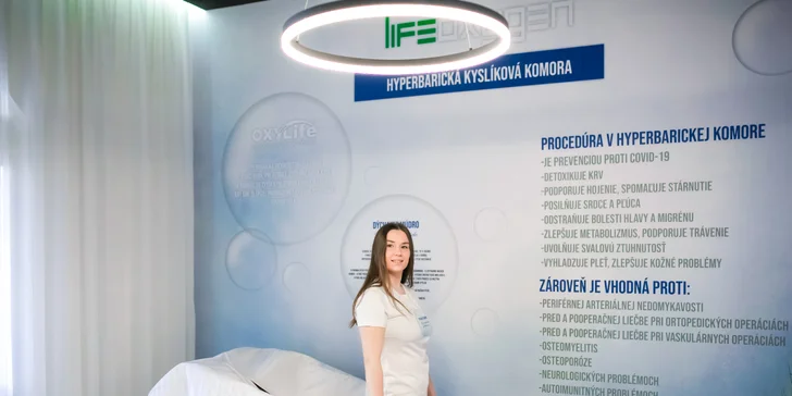 Regeneračný pobyt v hyperbarickej kyslíkovej komore v LIFEoxygen Žilina