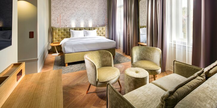 Jarný pobyt v 5* hoteli na Janáčkovom nábreží v centre Prahy s raňajkami