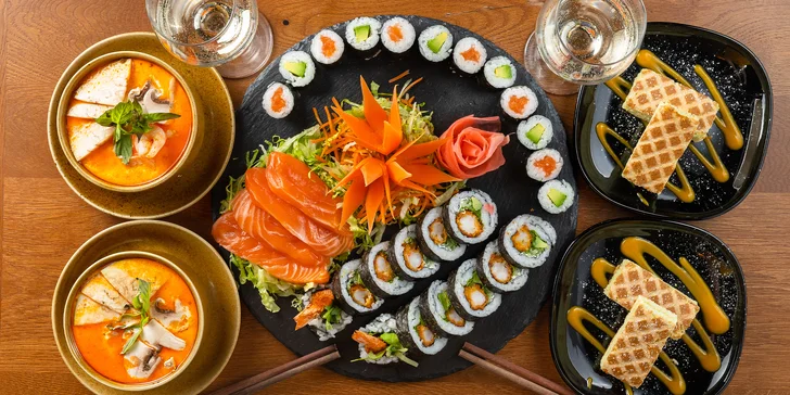 Romantické menu pre dvoch: Sushi, Poke bowl či Ca Kho To